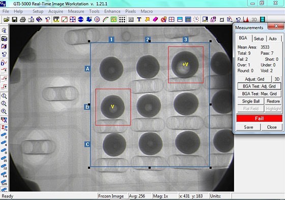 Ball Grid Array X-ray Inspection