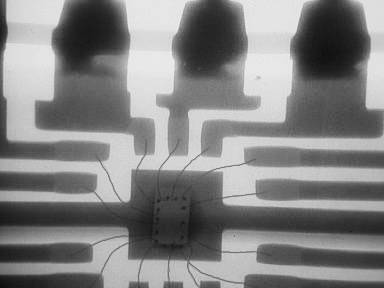 Note wires internally twisted likely due to ESD damage.